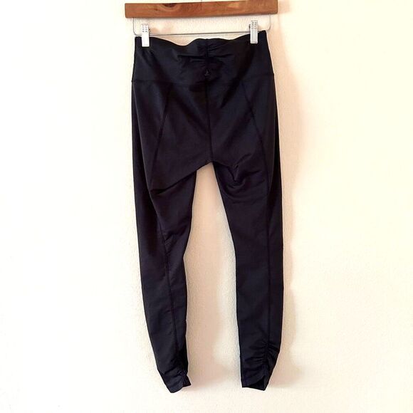 Prana‎ Leggings Women's S Charcoal Textured Yoga Running Athletic Scrunched - Picture 2 of 5